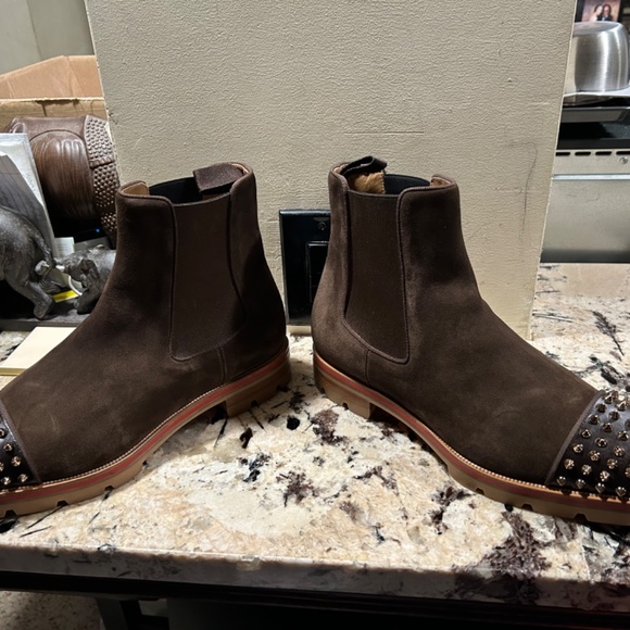 Christian Louboutin Shoes Melon spikes flat calf p main image 10